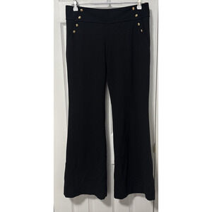 The Limited Women's 8 Drew Fit Black Wool Blend Sexy Flare Dress Pants Gothic